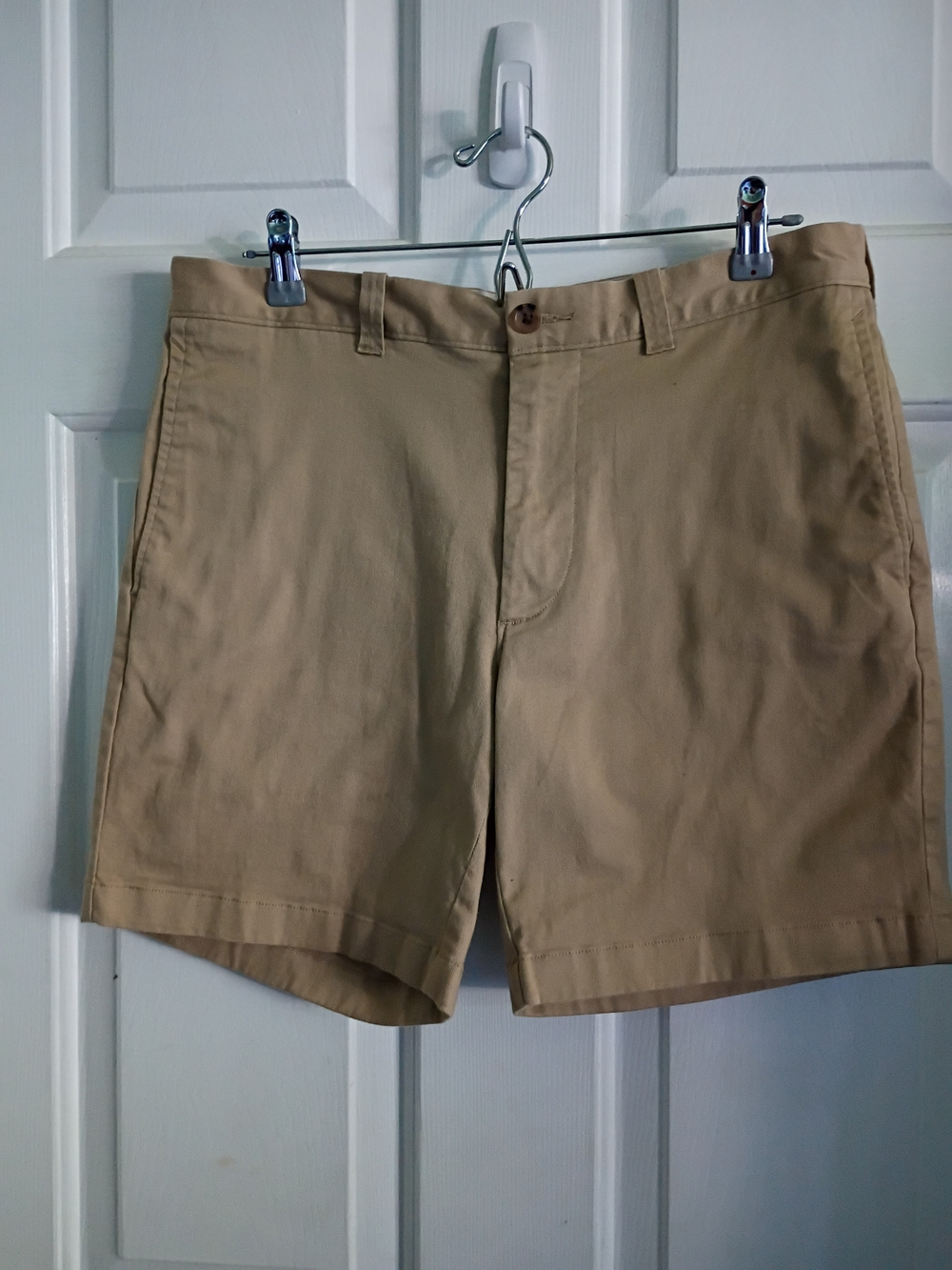 Men's J Crew Flat Front Khaki Shorts - Tan